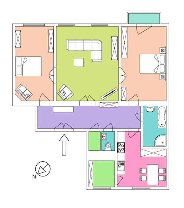 Large And Modern Apartment In The Heart Of 프라하 외부 사진